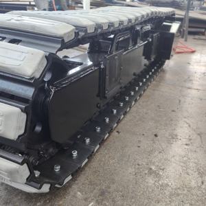 신제품 <span class=keywords><strong>6</strong></span> 톤 스틸 트랙 하부 구조 추적 섀시 (실내 유지 보수 기계 용 도로 보호용 고무 신발 포함) - Product Image 2