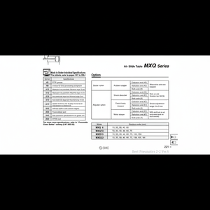 MXQ25-75BT โต๊ะสไลด์ลมนิวเมติก SMC - Product Image 1