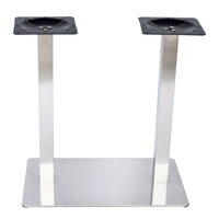 Base de table en acier inoxydable pour restaurant commercial, robuste et durable, pieds de table pour restaurant, café, hôtel