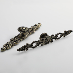 Poignées de meuble en bronze antique, en alliage de zinc moulé sous pression, style européen, pour armoire et tiroir, rondes, à trou unique - Product Image 3