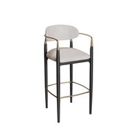 Tabouret de bar au design luxueux et haut de gamme, chaise de bar, dossier de style taverne, tabouret commercial à dossier haut, banc de bar