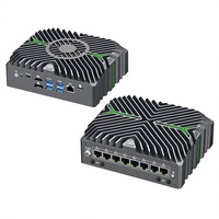Routeur pare-feu sans ventilateur Mini PC Intel Core Ultra 5 125U 8 ports LAN 2.5GbE Triple affichage 4K DDR5 Appareil réseau VPro