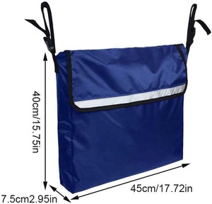 Mochila para Silla de Ruedas Muniu Power Oxford MN-BP01, Bolsa de Almacenamiento Grande para Compras, 45x40x7.5 Pulgadas, Negra/Azul, Chongqing, China - Product Image 3