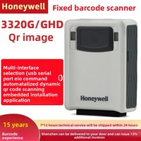 Lector de Códigos Fijo Honeywell 3320G/3320Ghd, Módulo de Escaneo Industrial USB, Plataforma de Escaneo de Códigos Integrada, Sensor CMOS de 5mil