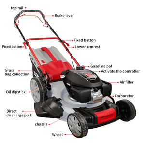Cortacésped de 166cc y 2.4KW, autopropulsado, automático, de 20 pulgadas, inalámbrico, sin cable, para motor - Product Image 3