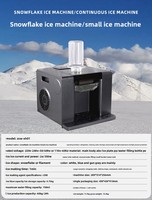 Machine à Glace Pilée Électrique Automatique, Broyeur à Glace Flocon de Neige, Appareil Maison DIY pour Glaçons Pilés et Granités