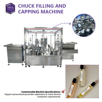 Machine de remplissage et de bouchage automatique de type PLC sur mesure pour les fabricants d'échantillons de parfum