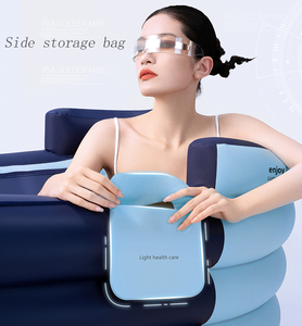 2023 Cubo de baño portátil plegable inflable de PVC de plástico superventas de <span class=keywords><strong>Amazon</strong></span> de 3 capas para adultos - Product Image 4