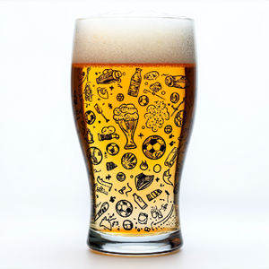 Vaso de cerveza con logotipo personalizado al por mayor, vaso de <span class=keywords><strong>cristal</strong></span> de fútbol mundial con impresión personalizada de estilo moderno/clásico artesanal <span class=keywords><strong>gigante</strong></span> soplado a mano - Product Image 5