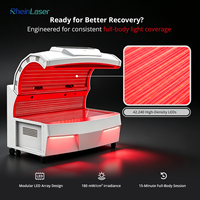 Lit de luminothérapie LED motorisé à lumière rouge 633nm 810nm 850nm 940nm pour la photobiomodulation, destiné aux centres de longévité et de bien-être