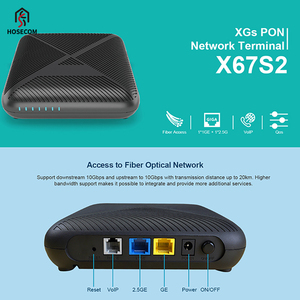 อุปกรณ์ไฟเบอร์ออปติก Hoseocm 1GE + 1 * 2.5GE + 1Voice แบบมีสายดาวน์สตรีมไร้สาย 10Gbps XGSPON ONU ONT - Product Image 4