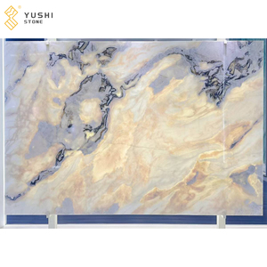 Yushi tự nhiên Backlit phiến đá cẩm thạch tường Bảng điều khiển đánh bóng dover Trắng phiến đá cẩm thạch với tĩnh mạch màu xám - Product Image 4