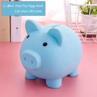 Tirelire en vinyle PVC incassable, grande capacité, motif cochon mignon, personnalisable avec logo, décoration mignonne, tirelire pour enfant