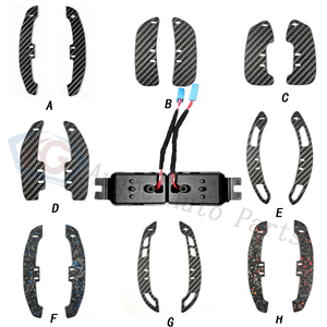 Paleta de cambio de fibra de carbono completamente magnética para volante BMW 1 2 3 <span class=keywords><strong>4</strong></span> 5 6 7 Serie F80 F82 F83 F90 F15 F16 F55 <span class=keywords><strong>Audi</strong></span> <span class=keywords><strong>B9</strong></span> C8 R8 - Product Image 6