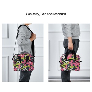 Hawaiian Collection Custom Kenikeni Flower Print Polyester Cooler Bags Thermal Insulated Cooler Lunch Bag for Adults - Product Image 6