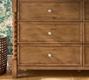 MYHOME <span class=keywords><strong>Commode</strong></span> Moderne Luxe Léger <span class=keywords><strong>Large</strong></span> en Bois Massif, Table de Coiffeuse Simple à 6 Tiroirs, Meubles de Chambre à Coucher - Product Image 5