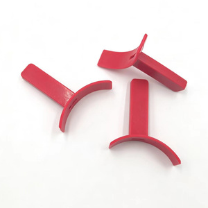 Parti in Gomma Siliconica Personalizzate, Morsetto per Tubi in Silicone Rosso a Forma di T, Design Curvo Semicircolare Antiscivolo, Parti Non Standard - Product Image 4