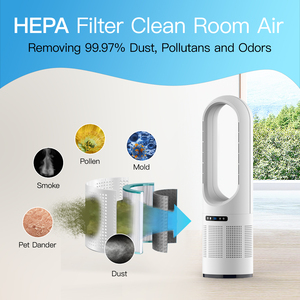 Nouveau design, ventilateur oscillant sans pales de 46 pouces pour la maison, avec télécommande, ventilateur sans pales - Product Image 2