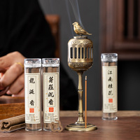 Brûleur d'encens en métal en forme de pie creuse, diffuseur de parfum de bois de santal, porte-encens à refoulement