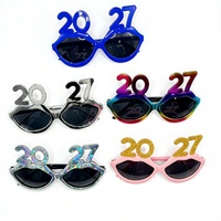 Lunettes de fête en forme de lèvres en PC 2027 – Nouvel An, décorations, accessoires de photomaton, célébration amusante