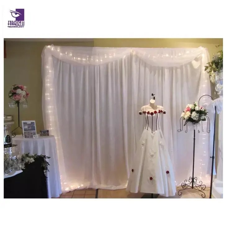 Bruiloft Decoratie Aluminium Achtergrond Stand Pipe En Drape Voor Party Event