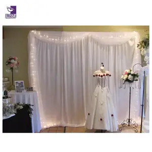 Dekorasi Pernikahan Aluminium Backdrop Berdiri Pipa dan Tirai untuk Acara Pesta