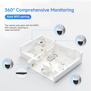 วีสตาร์แคม N8-4 4CH 3MP WiFi NVR ระบบกล้องรักษาความปลอดภัยโดมกลางแจ้ง IP66 กันน้ำการมองเห็นตอนกลางคืน 1296P H265 เสียงระยะไกล 10TB HDD - Product Image 5