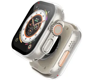 Hard PC Case Built In Tempered Glass Compatible Apple Watch Ultra 2 / Ultra Thin Protective Case With Screen Protector