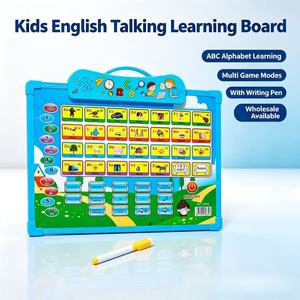 Giocattolo Educativo in Plastica per Bambini, Macchina per l'Apprendimento dell'Inglese, <span class=keywords><strong>Gioco</strong></span> Educativo con Alfabeto ABC, <span class=keywords><strong>Parole</strong></span> e Musica - Product Image 1