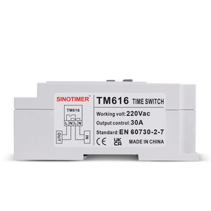 Minuteur numérique programmable hebdomadaire 7 jours TM616-2 230VAC, relais temporisé à charge lourde 30A avec écran LCD, montage sur rail DIN - Product Image 5