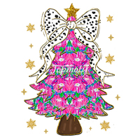 Nouvelle idée de produit Conception d'arbre de Noël Impression par transfert de presse à chaud pour T-shirts Matériau PET lavable