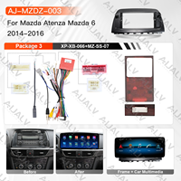 Autoradio Android AIJALV à écran complet de 12,3 pouces QLED pour Mazda Atenza Mazda 6 2014-2016, lecteur DVD de voiture 8 cœurs, autoradio stéréo GPS