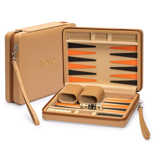 Hot-selling 9" Personalized <strong>Travel</strong> <strong>Backgammon</strong> <strong>Set</strong>, <strong>Backgammon</strong> Personnalise Entertainment Board Game - Product Image 1