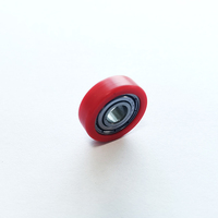 Roulettes de porte coulissante en POM de haute qualité 19MM, roues en plastique 6x19x6mm avec roulement 696