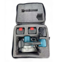 Scie circulaire de table sans balais rechargeable 21V, mini 5 pouces, pour la découpe du métal et du bois, avec jeu d'outils