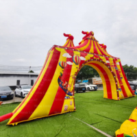 Nouvelle Arche Gonflable Publicitaire pour Événements, Largeur 35 pieds/10,7 m, Arche Gonflable Thème Cirque