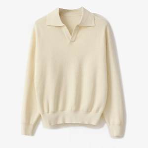 เสื้อสเวตเตอร์ผ้าวูลของผู้ชายสำหรับฤดูใบไม้ร่วงและฤดูหนาวดีไซน์ตามสั่งลายถักบางอบอุ่นป้องกันริ้วรอยสำหรับตกแต่ง - Product Image 2