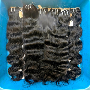 Tejido de cabello humano crudo de grado 12A de alta calidad 100% cabello virgen indio Remy real que desprende tejido libre - Product Image 1