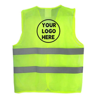 Gilet de sécurité haute visibilité personnalisé jaune réfléchissant pour les marathons caritatifs, les bénévoles et les cadeaux promotionnels
