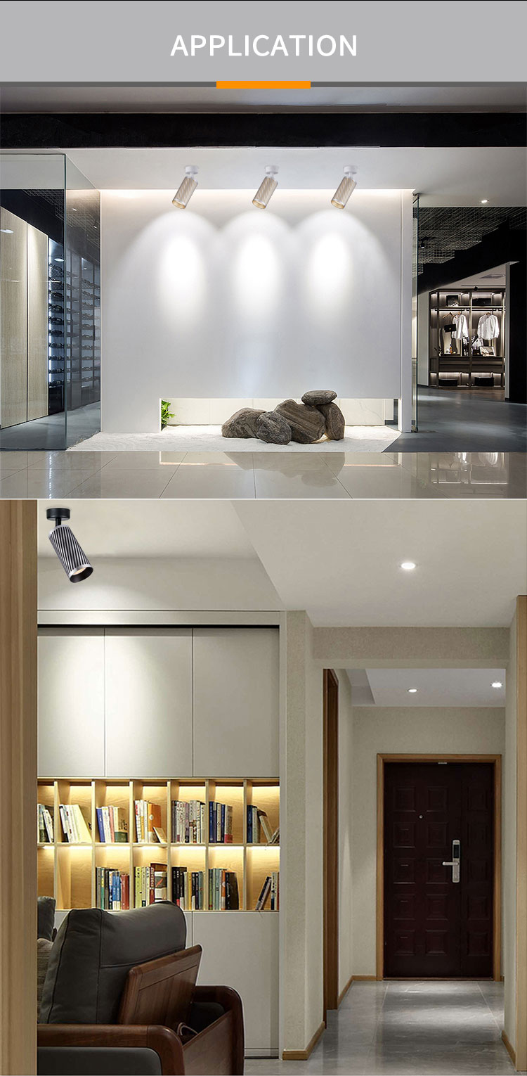 Pure Aluminium LED Ceiling Spotlights IP20 Gu10 Surface Mounted Downlight