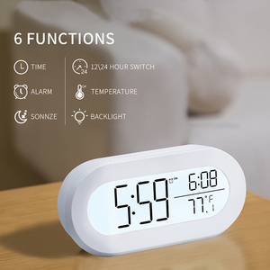 Reloj de mesa y escritorio con pantalla <span class=keywords><strong>LCD</strong></span>, despertador Digital con termómetro, tiempo limitado - Product Image 3