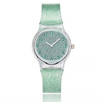 Nouvelles montres de mode transparentes en plastique Silicone pour femmes, jolie montre habillée pour dames, exclusif de cette vente