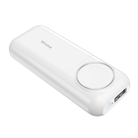 Vente en gros de batteries externes magnétiques sans fil 5000 mAh, mini portables, ultra-minces, 2 en 1, chargeur sans fil USB 5W pour montre connectée