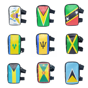 Bolso de muslo con estampado completo de bandera, bolso de pierna impermeable con logotipo personalizado, bolso de teléfono de cuero PU para mujer - Product Image 2