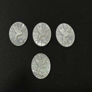 Nice Carved Natural <b>Mother</b> of Pearl Dragon Fly Shape Fancy Carving of Natural <b>Mother</b> Of Pearl Gemstone - Product Image 5