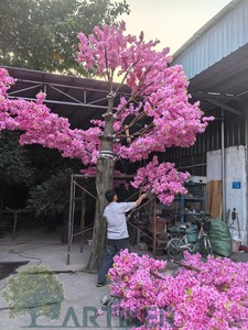 12Ft 3M Grande Artificial <span class=keywords><strong>Sakura</strong></span> Cherry Blossom Tree Fibra de vidrio Decoración para fiestas de bodas para hoteles Restaurantes y eventos - Product Image 3