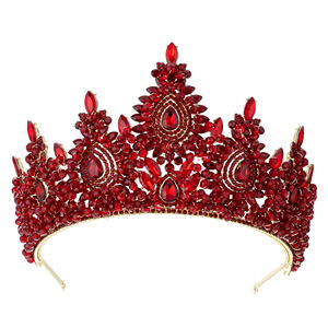 Réglable reine diadème cheveux ornement cristal ensemble de bijoux de mariage pour Miss Royal beauté univers Pageant mondes couronne nationale - Product Image 3