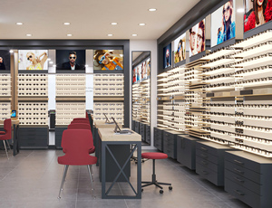 Brutalist ชั้นวางโชว์แว่นตาไฟ LED แบบปรับแต่งได้เป็นมิตรกับสิ่งแวดล้อม, ชั้นวางโชว์เฟอร์นิเจอร์สำหรับงานหนักปรับแต่งได้ตามต้องการ - Product Image 4