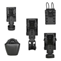Holster de pistolet à dégagement rapide en ABS télescopique mécanique, accessoire de chasse rotatif à 360 degrés