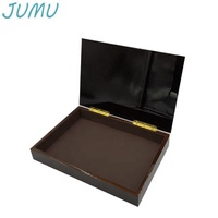 Luxe burl bois finition en bois arabe date cadeau boîte d'emballage